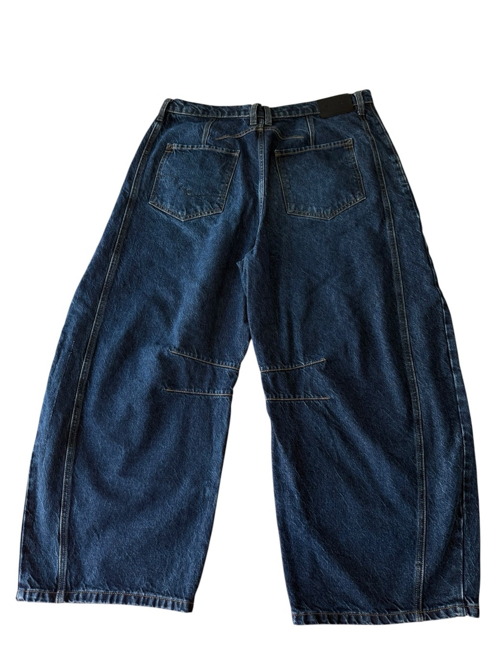We The Free Good Luck Mid-Rise Barrel Jeans Size 32 Dark Wash - Picture 8 of 8